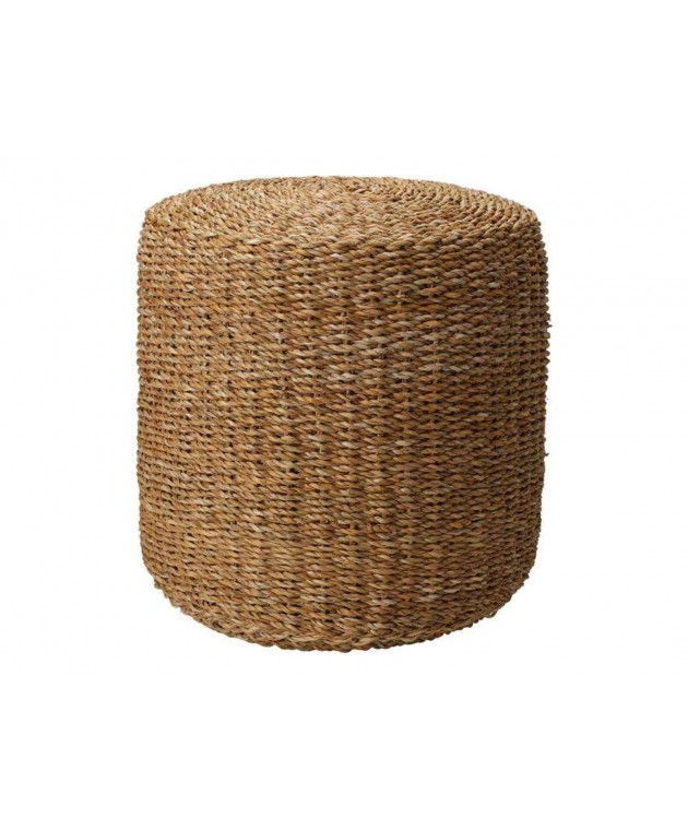 ΣΚΑΜΠΌ & ΠΟΥΦ POUF ROUND NATURAL 40X40X38CM Πουφ