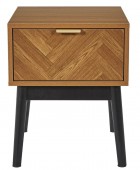 Κομοδίνο Home Deco Factory - 40x40x50cm - Καφέ Κομοδίνα