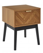 Κομοδίνο Home Deco Factory - 40x40x50cm - Καφέ Κομοδίνα