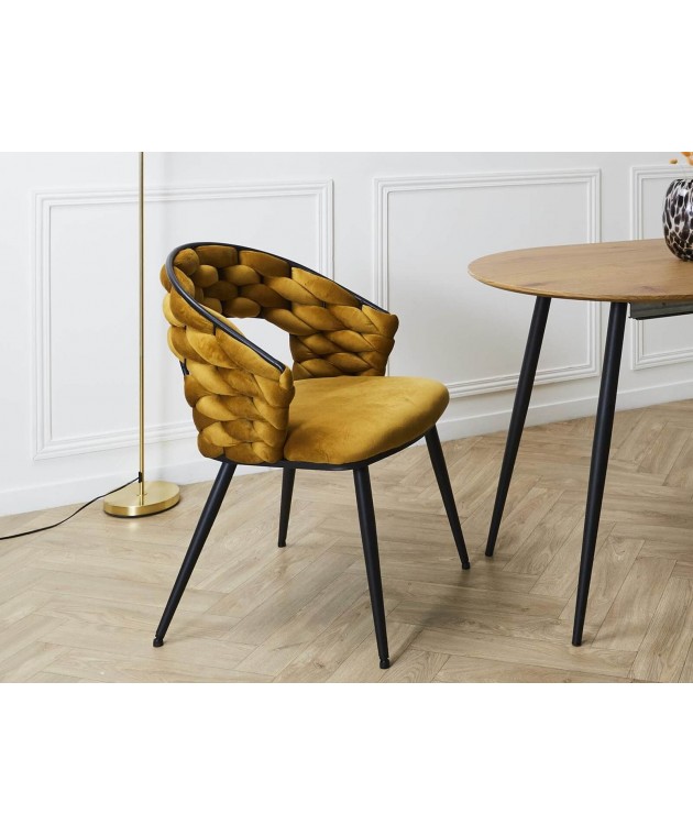 ΚΑΡΈΚΛΑ SAWYER CHAIR MUSTARD YELLOW A1 HD0358 Καρέκλες