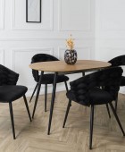 ΚΑΡΈΚΛΑ SAWYER CHAIR BLACK A1 HD0359 Καρέκλες