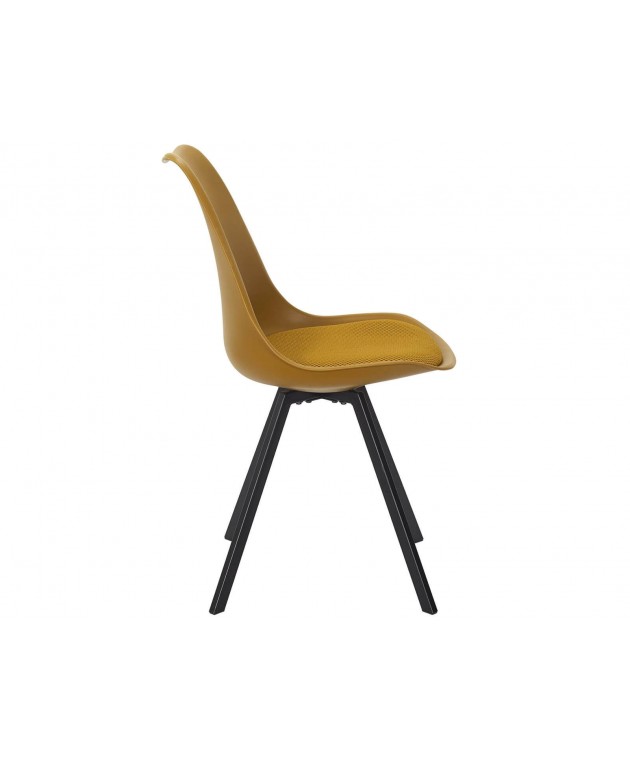 CHAIR PP WITH CUSHION YELLOW ATOM M4 HD0482 Καρέκλες