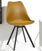 CHAIR PP WITH CUSHION YELLOW ATOM M4 HD0482 Καρέκλες