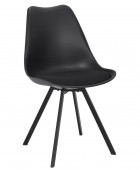 ΚΑΡΈΚΛΕΣ & ΠΟΛΥΘΡΌΝΕΣ CHAIR PP WITH CUSHION ATOM BLACK M4 HD0483 Καρέκλες