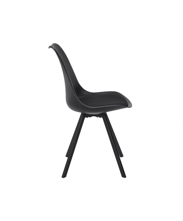 ΚΑΡΈΚΛΕΣ & ΠΟΛΥΘΡΌΝΕΣ CHAIR PP WITH CUSHION ATOM BLACK M4 HD0483 Καρέκλες