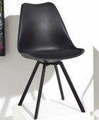 ΚΑΡΈΚΛΕΣ & ΠΟΛΥΘΡΌΝΕΣ CHAIR PP WITH CUSHION ATOM BLACK M4 HD0483 Καρέκλες