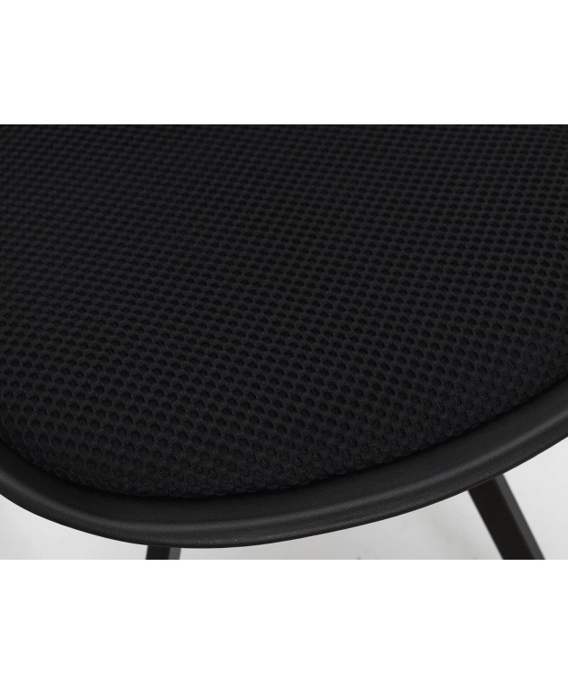 ΚΑΡΈΚΛΕΣ & ΠΟΛΥΘΡΌΝΕΣ CHAIR PP WITH CUSHION ATOM BLACK M4 HD0483 Καρέκλες