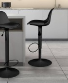 ISAK BLACK BAR STOOL HD6215 Σκαμπό