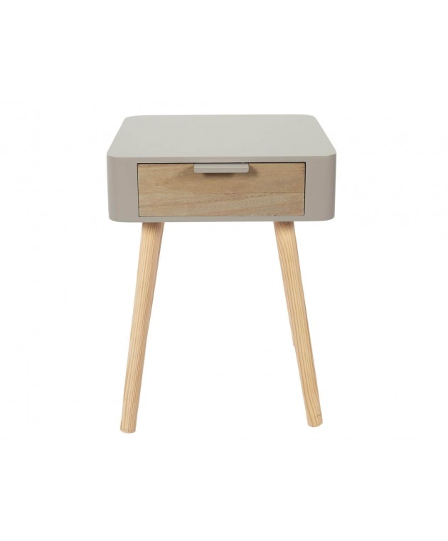 Κομοδίνο Home Deco Factory - 35x40x48cm - Μπεζ Κομοδίνα