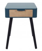 Κομοδίνο Home Deco Factory - 35x40x48cm - Μπλε Κομοδίνα
