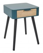 Κομοδίνο Home Deco Factory - 35x40x48cm - Μπλε Κομοδίνα