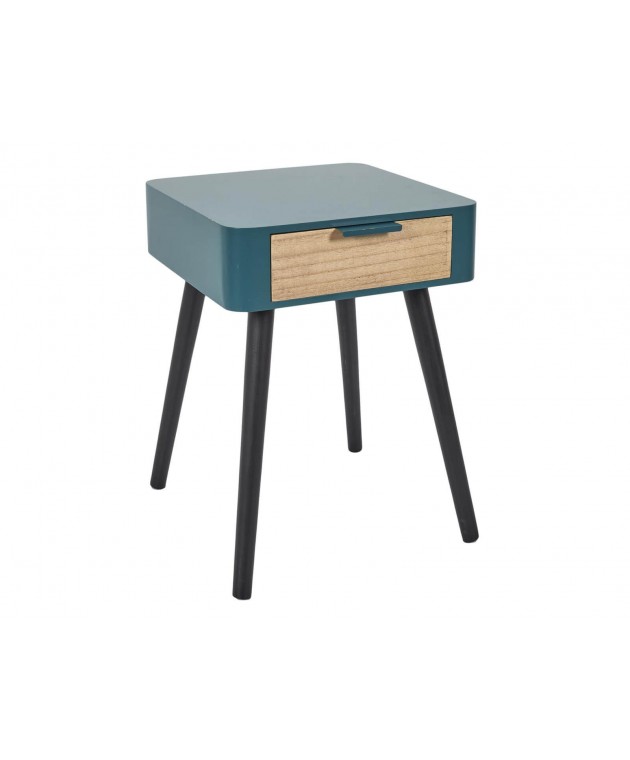 Κομοδίνο Home Deco Factory - 35x40x48cm - Μπλε Κομοδίνα