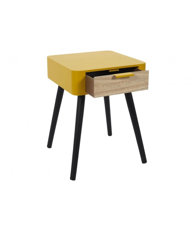 Κομοδίνο Home Deco Factory - 35x40x48cm - Κίτρινο Κομοδίνα