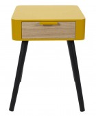 Κομοδίνο Home Deco Factory - 35x40x48cm - Κίτρινο Κομοδίνα