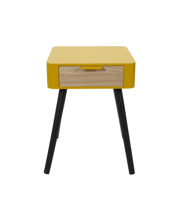Κομοδίνο Home Deco Factory - 35x40x48cm - Κίτρινο Κομοδίνα
