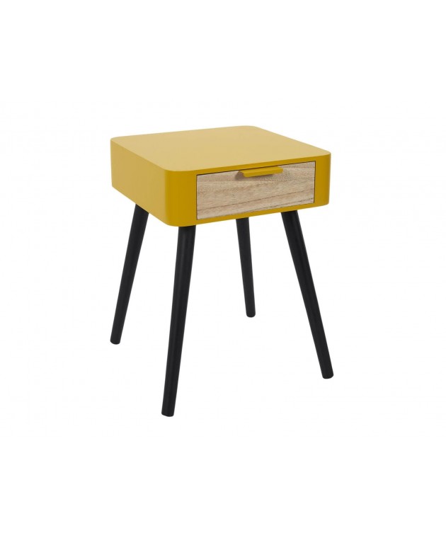 Κομοδίνο Home Deco Factory - 35x40x48cm - Κίτρινο Κομοδίνα