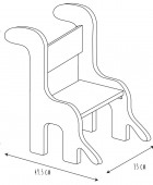 ΠΑΙΔΙΚΌ ΈΠΙΠΛΟ CHILDRENS CHAIR DINO HD7476/WEB Πολυθρόνες-Καρέκλες