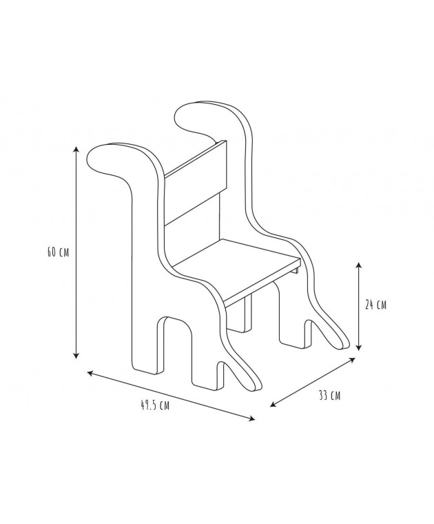 ΠΑΙΔΙΚΌ ΈΠΙΠΛΟ CHILDRENS CHAIR DINO HD7476/WEB Πολυθρόνες-Καρέκλες