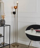 ΦΩΤΙΣΤΙΚΟ LAMPADAIRE TRIPOD VERRE FUME M1 LA0053/IOPAU ΦΩΤΙΣΤΙΚΑ ΔΑΠΕΔΟΥ