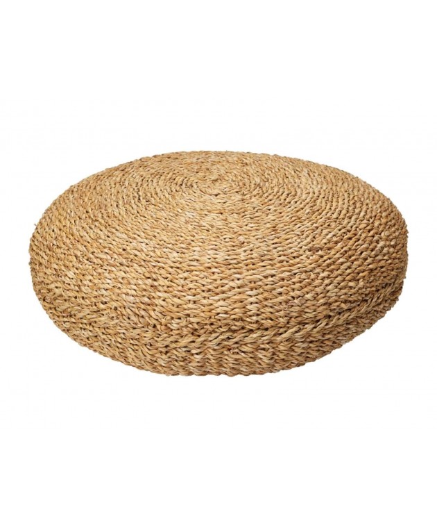 ΠΟΥΦ POUF ROUND NATURAL 58X58X20CM BD2000080 Πουφ