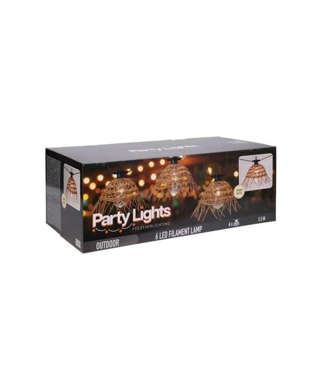 PARTY LIGHTS PARTY LIGHTS 6 LAMPS PE RATTAN LE2100380