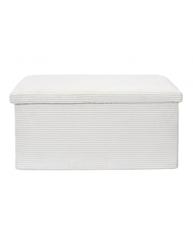 Σκαμπό-μπαούλο Scott Home Deco Factory - 76x38x38cm - Μπεζ Ταμπουρέ