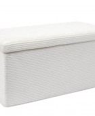 Σκαμπό-μπαούλο Scott Home Deco Factory - 76x38x38cm - Μπεζ Ταμπουρέ