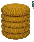 Σκαμπό-μπαούλο Atom Home Deco Factory - 37x42cm - Κίτρινο Σκαμπό