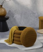 Σκαμπό-μπαούλο Atom Home Deco Factory - 37x42cm - Κίτρινο Σκαμπό