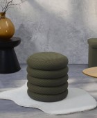 Σκαμπό-μπαούλο Atom Home Deco Factory - 37x42cm - Πράσινο Σκαμπό