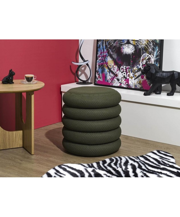 Σκαμπό-μπαούλο Atom Home Deco Factory - 37x42cm - Πράσινο Σκαμπό