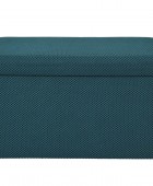 Σκαμπό-μπαούλο Atom Home Deco Factory - 76x38x38cm - Μπλε Ταμπουρέ