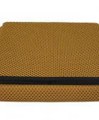 Σκαμπό-μπαούλο Atom Home Deco Factory - 38x38x38cm - Κίτρινο Σκαμπό