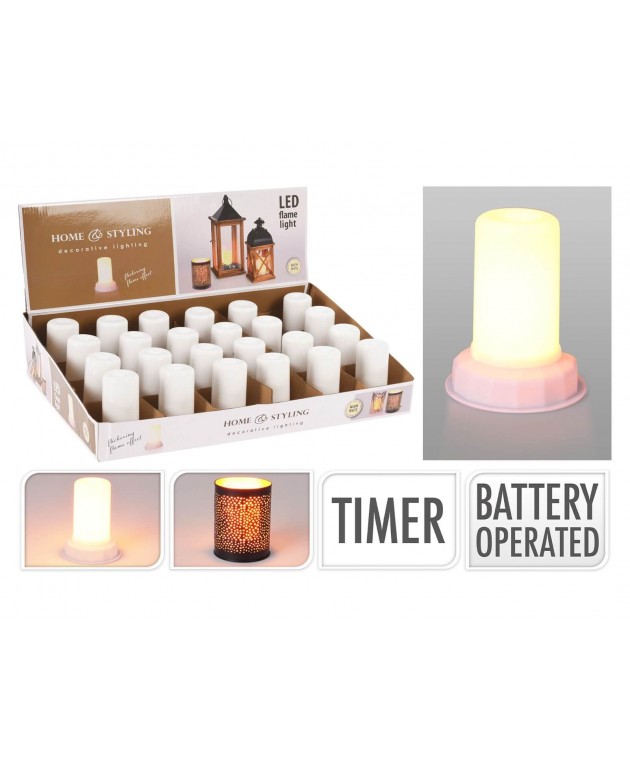 ΦΩΤΙΣΤΙΚΆ ΜΠΑΤΑΡΊΑΣ & ΗΛΙΑΚΆ LED LAMP FLAME EFFECT TIMER ANX002000