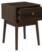 Κομοδίνο Tiffany Home Deco Factory - 40x40x55cm - Καφέ Κομοδίνα