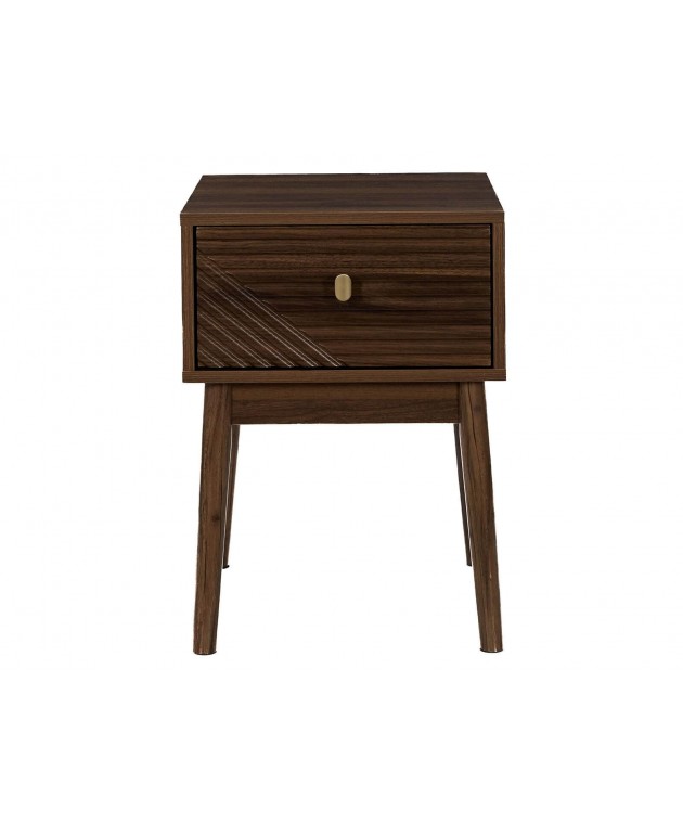 Κομοδίνο Tiffany Home Deco Factory - 40x40x55cm - Καφέ Κομοδίνα