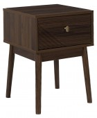 Κομοδίνο Tiffany Home Deco Factory - 40x40x55cm - Καφέ Κομοδίνα
