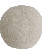 Πουφ PTMD Sanah - 30x30cm - Κρεμ Πουφ