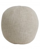 Πουφ PTMD Sanah - 30x30cm - Κρεμ Πουφ