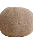 Πουφ PTMD Sanah - 40x35cm - Καφέ Πουφ