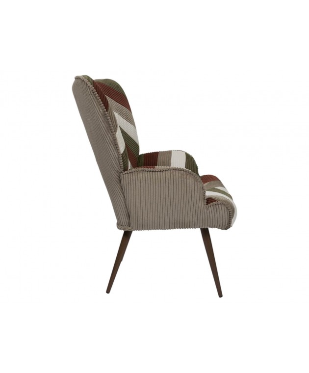 PATCHWORK LIVING ROOM ARMCHAIR SCOTT HD0549 Πολυθρόνες