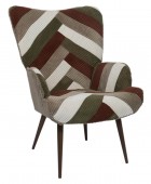 PATCHWORK LIVING ROOM ARMCHAIR SCOTT HD0549 Πολυθρόνες
