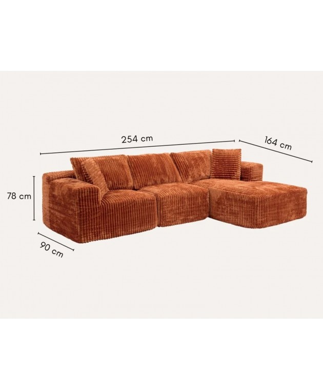 ΚΑΝΑΠΈΣ SOLKA AMB CORD COMP ANG SOFA Καναπέδες