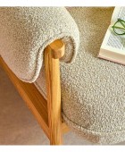 ATMOSPHERA IKARIS CLAY BOUCL ARMCHAIR Πολυθρόνες