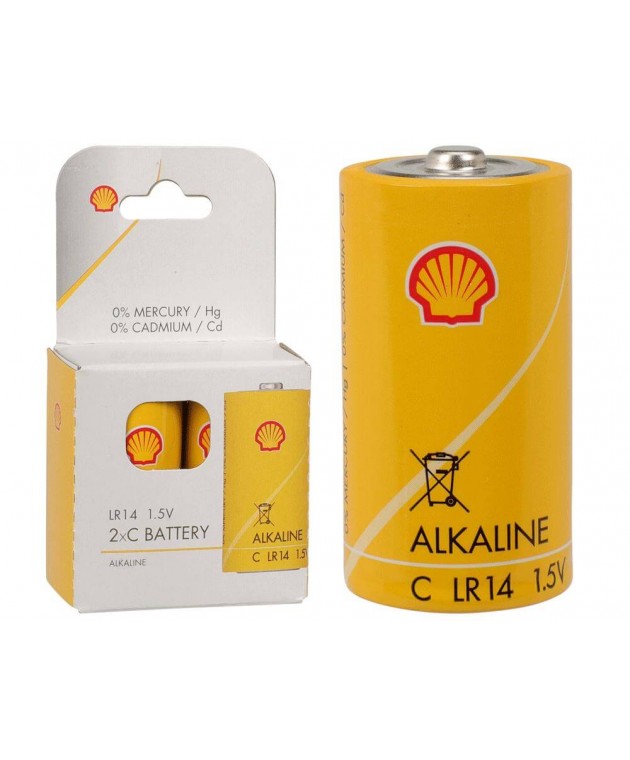 Αλκαλικές μπαταρίες LR14 C Shell - 2τμχ