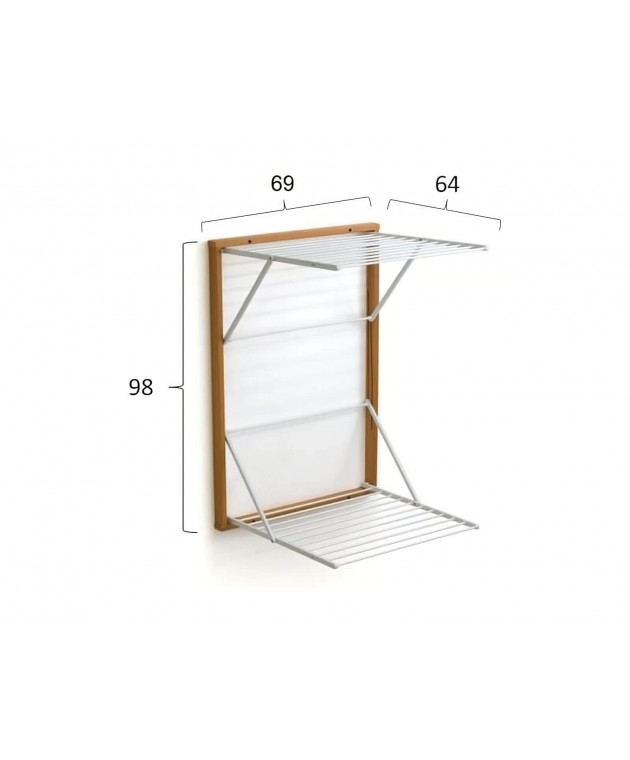 Απλώστρα Koral ARiT - 69x64x98cm - Λευκό Απλώστρες