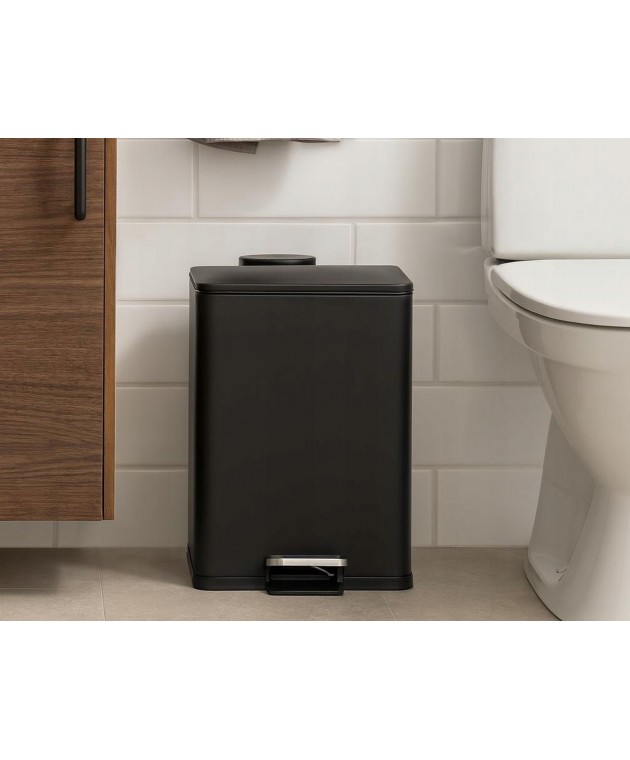 ΚΆΔΟΙ ΑΠΟΡΡΙΜΆΤΩΝ PEDAL BIN IRON 20L BLACK CLR
