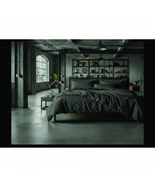 ΣΕΤ ΣΕΝΤ KING ΧΛ  LOFT GREY 2*270Χ290CM 2*50X70CM 100% COT/SATIN 210TC Σεντόνια King Size