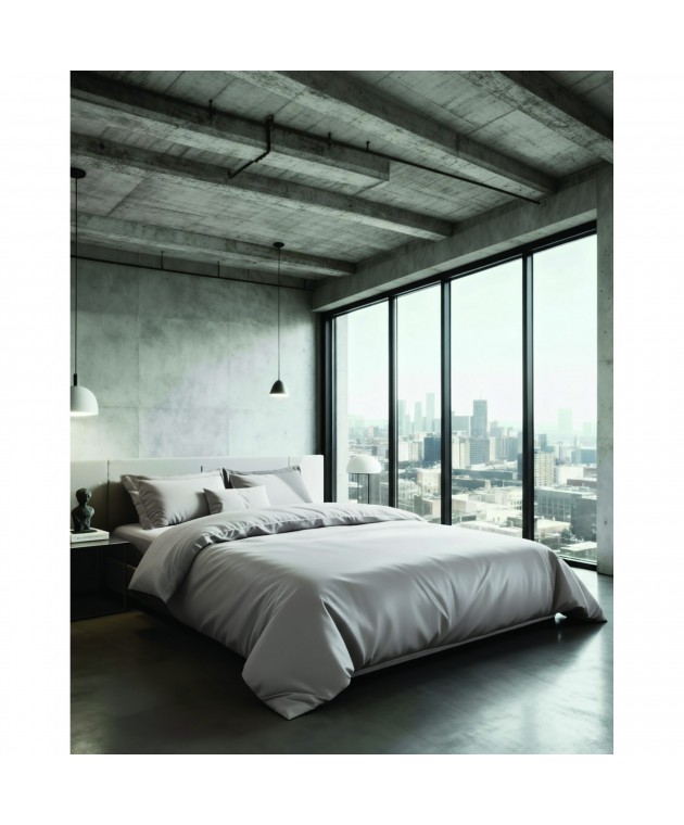 CITY2  SILVER ΣΕΝΤONI 170Χ270CM 300TC 100% COTTON SATIN Σεντόνια Μεμονωμένα Μονά