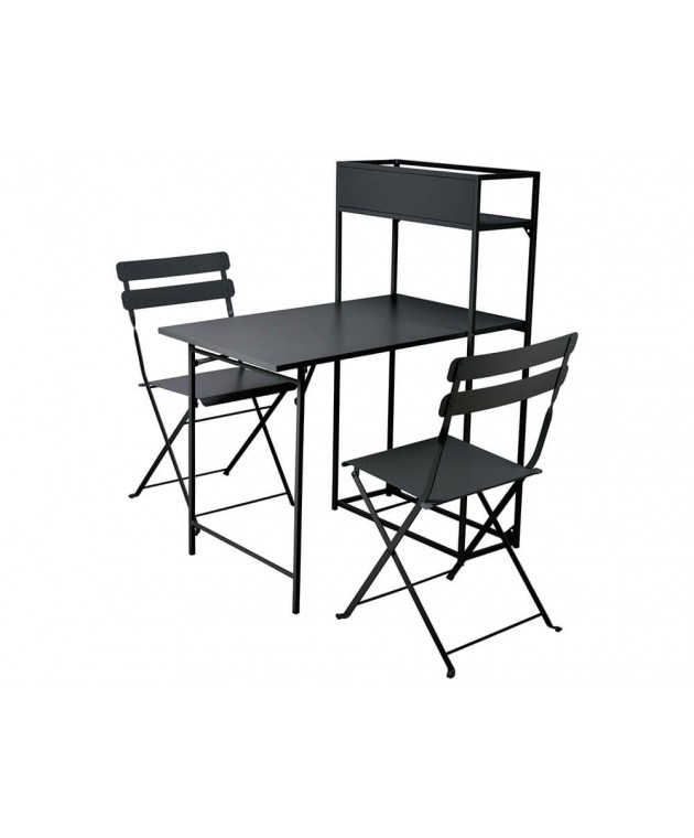 ΈΠΙΠΛΑ ΚΉΠΟΥ & ΒΕΡΆΝΤΑΣ BISTRO SET BALCONY 3PCS BLACK CK9201250 Τραπεζαρίες